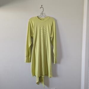 Steve Madden Lime Green Knit Tie-Back Dress - Women's Size Small Oversized